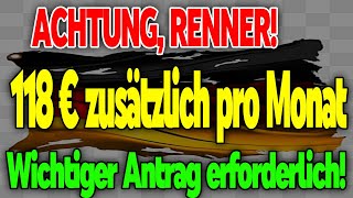 ACHTUNG RENTNER So erhalten Sie bis zu 118 € extra pro Monat – Antrag erforderlich [upl. by Akiemehs]