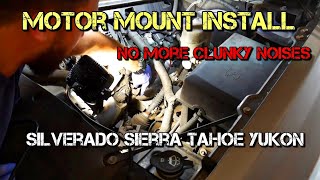 Chevrolet Silverado Motor Mount Replacement Sierra Tahoe Suburban Escalade ls [upl. by Richlad446]