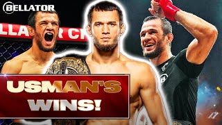 The Nurmagomedov Name Lives On  Usman Nurmagomedovs Bellator Wins [upl. by Mena]