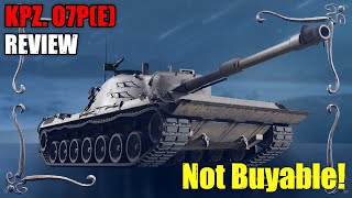 Kampfpanzer 07PE Review Not Buyable Or Earnable World of Tanks Console [upl. by Erdied]