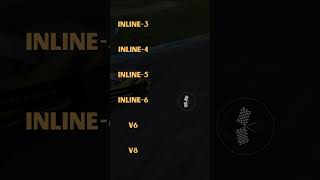 Engine Sound Showdown Inline 3 4 5 6 V6 and V8 Comparison enginesounds cars shorts [upl. by Natek]