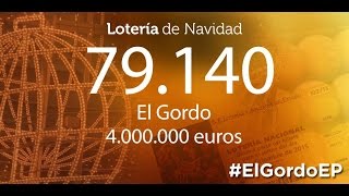 El 79140 El Gordo del Sorteo Extraordinario de Loterías de Navidad [upl. by Niamreg]