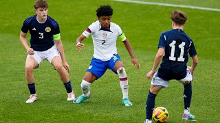 Alexito gomez u15 usynt defender  UEFA development tournament in Portugal versus Scotland u15￼ [upl. by Corbie]