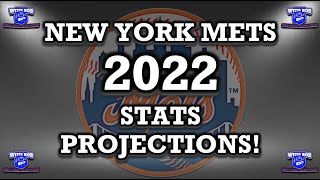 New York Mets 2022 Stats Projections Mets NewsMets RumorsMets RosterMLB NewsMLB Rumors [upl. by Hyrup]