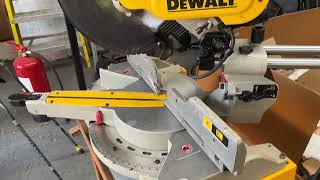 Dewalt DW 717 XPSLX Type1 Slide Mitre Saw 250mm Blade  110v [upl. by Anglo]