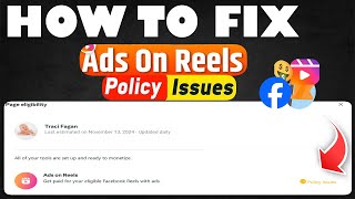 How to Fix Facebook Ads on Reels Monetization Policy Issue 2024 Ads on Reels Issues Solved [upl. by Marilee342]