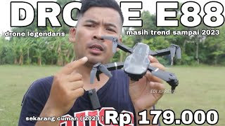 tes outdor drone e88 new sekarang cuman 179000 tahun 2023 [upl. by Enale]