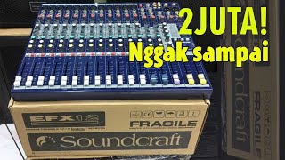 MIXER 12 ch 17JUTA SOUNDCRAFT EFX12 Cara SETTING Mixer [upl. by Maybelle]