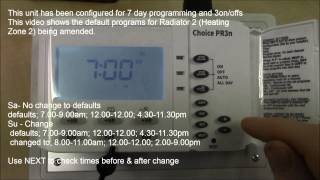 Sangamo Choice PR3n  Programming example [upl. by Sardella589]