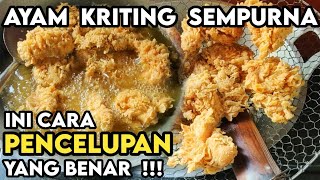 BONGKAR CARA PENCELUPAN  SUPAYA AYAM KENTUCKY LEBIH KRITING SEMPURNA  KENTAKI AYAM GEPREK [upl. by Ihsoyim]