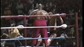 WWC Abdullah The Butcher vs Lance Von Erich [upl. by Nylicaj]