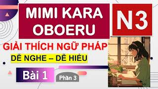 Ngữ Pháp Mimikara Oboeru N3  Bài 1 Phần 3 [upl. by Remot]