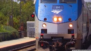 Amtrak Trains  Featuring P42DC 84 Downtown San Diego amp Sorrento Valley CA  3 BONUS SHOTS [upl. by Filberte745]