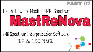 How to modify NMR Spectrum  MastReNova software  Hindi Tutorial [upl. by Ecnerrat994]