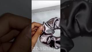 scrunchie tutorial ✨⭐😹sewing veiws millionviews subscribe trending shorts [upl. by Binni614]