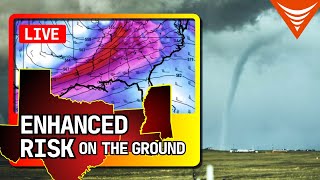 LIVE TORNADO OUTBREAK with storm chasers  Texas Louisiana  Mississippi [upl. by Cori]