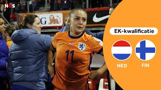 Oranje wint stug en zwaait Martens uit samenvatting Nederland  Finland  kwalificatie EK 2025 [upl. by Riancho965]