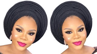 HOW TO TIE PERFECTLY ROUND GELE  SUPER DETAILED FROM START TO FINISH [upl. by Rezeile]