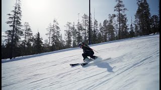 Skiing in Stöten [upl. by Ardnekahs]