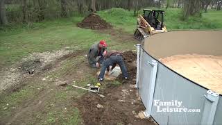 Above Ground Pool Installation  What To Expect  Family Leisure [upl. by Loveridge426]