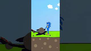 Sonic the hedgehog sonic shorts animation monster Sonic [upl. by Trauts]