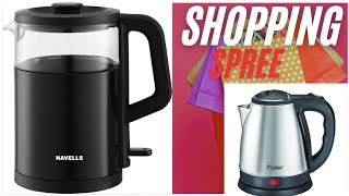 womans choice2 years warranty on Havells electric with Glass kettle prestige kettle [upl. by Acysej]