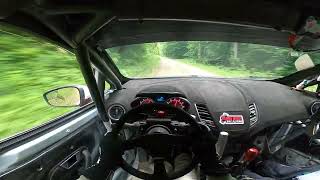 Ford Fiesta ST rally car onboard  2022 Southern Ohio Forest Rally  SS7 Disco Inferno 50 Cent Remix [upl. by Rella]