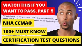 MEDICAL ASSISTANT NHA CCMA EXAM QUESTIONS Pt 9  NHA CCMA Rapid Review  Smarter MA [upl. by Etep]