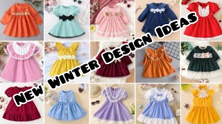 Stylish Winter Baby Frock Designs 2024  25  Trending Warm Baby Dresses for Girls [upl. by Ardnoek267]