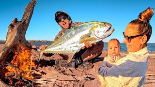 SURVIVING THE MANGROVES WITH A NEWBORN Mosquito Attack Catch and Cook [upl. by Mobley682]