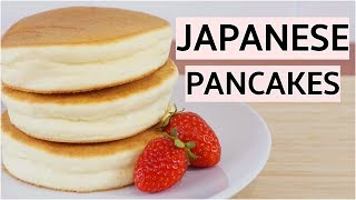 Fluffy Japanese Pancakes Recipe  Jiggly Souffle Pancakes [upl. by Alta]