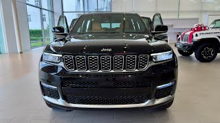 First Look  2023 Jeep Grand Cherokee Summit  3 Row American Luxury SUV  Black Edition [upl. by Nnyltiak]