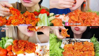 NUGGET GEPREK ASMR COMPILATION EXTRA CRISPY EXTRA SPICY [upl. by Nickolai798]