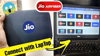 How to connect jio set top box in your computer  jio air fiber set top box connect with laptop [upl. by Ylremik]