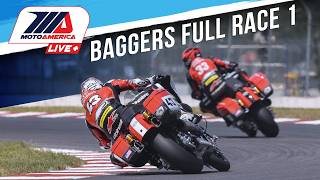 Mission King of the Baggers Race 1 at Brainerd 2024  FULL RACE  MotoAmerica [upl. by Ahsekyw]