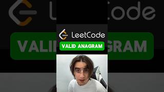 Valid Anagram  Easy  Leetcode [upl. by Savannah]