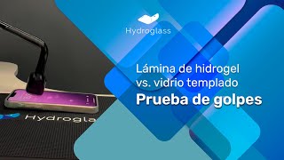 Prueba de golpes Vidrio templado vs Lámina de hidrogel 🤯🔨 [upl. by Forrest]