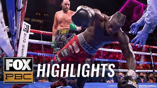 Tyson Fury vs Deontay Wilder III  FULL FIGHT HIGHLIGHT  PBC ON FOX [upl. by Aramas]