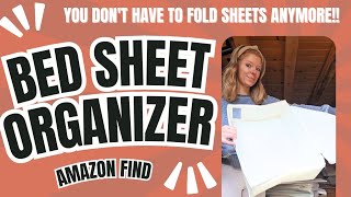 Bed Sheet Organizer Storage Ideas Stop folding your bed sheets and do this organizationhacks [upl. by Norat176]