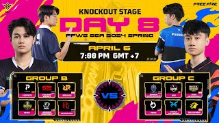 EN FFWS SEA Spring 2024  Knockout Stage  Day 8 [upl. by Ynnij]