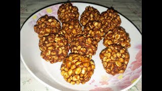 Pottukadalai Urundai Roasted Gram Ladoo பொட்டுக்கடலை உருண்டை [upl. by Idnem]