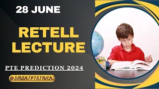 PTE RETELL LECTURE June 2024  Retell lecture Templates June 2024 [upl. by Hourihan764]