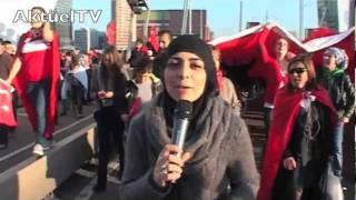 AktuelTvnl Turkse demonstratie in Rotterdam tegen Koerdische PKK 231011 [upl. by Enrev]