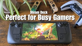 Steam Deck  Perfect for Busy Gamers [upl. by Etra]