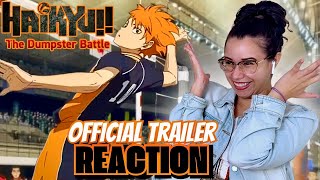 HAIKYU The Dumpster Battle OFFICIAL TRAILER Reaction [upl. by Sada871]