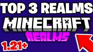 TOP 3 Realms For MCPE 121 REALM CODE  Minecraft Bedrock Edition [upl. by Femmine]