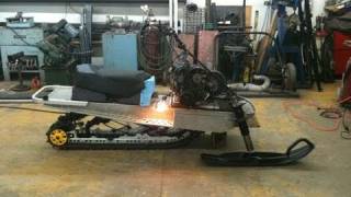 540 Custom snowmobile Modified elan build process Phase 1 and 2 [upl. by Westfall]