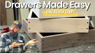 Cabinet Drawers Made Easy  Build Furniture The Easy Way [upl. by Wadesworth]