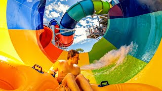 Adventure Park Geelong  TSUNAMI Funnel Water Slide POV [upl. by Iverson]