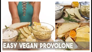 best vegan cheese recipe firm vegan provolone slices soy nut gluten and dairy free [upl. by Auqinat836]